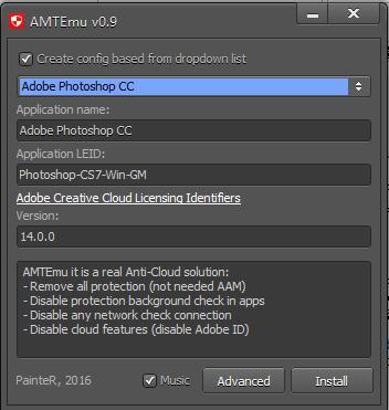 Adobe CC 2013 通用授权注册机破解补丁AMT Emulator下载（无需序列号激活）
